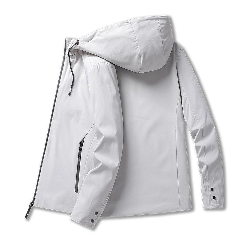 

Men's Jackets Jacket Autumn And Winter 2021 Casual Zipper Youth Hooded Pocket, Black