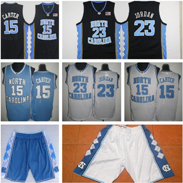 

UNC Jersey Embroidery shorts North Carolina #15 Vince Carter Blue White Stitched NCAA College Basketball Jerseys, Colour 6