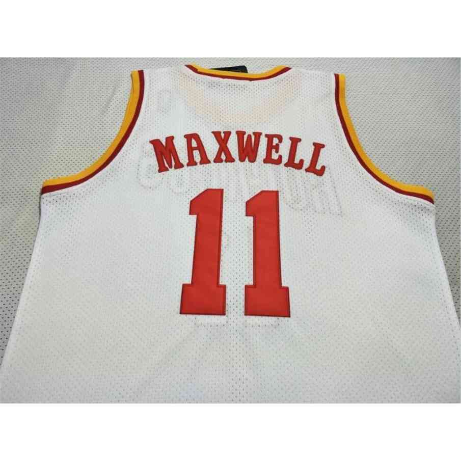 

rare Custom Men Youth women Vintage #11 Vernon Maxwell 1993-97 College Basketball Jersey Size S-5XL or custom any name or number jersey, Red men s-4xl
