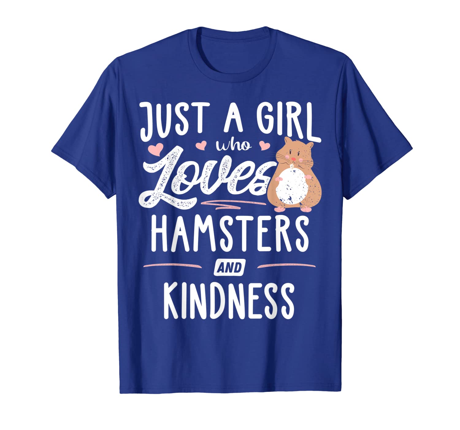 

just a girl who loves hamsters and kindness gift women t-shirt, White;black