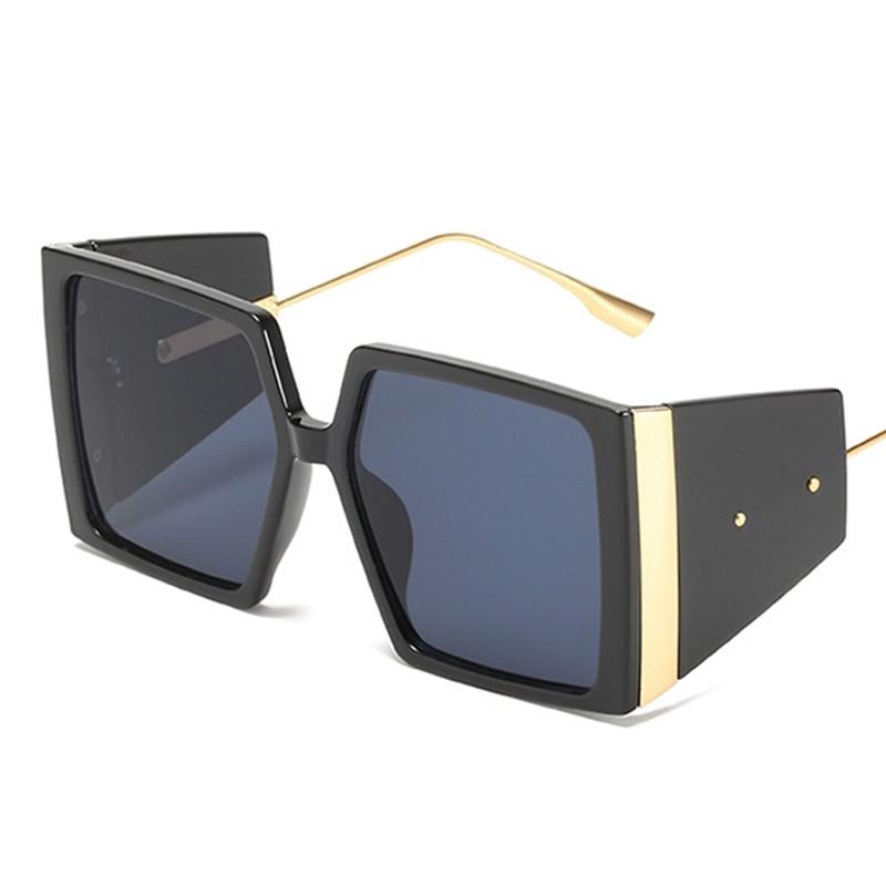 

Sunglasses Trendy Oversized Punk Women Fashion Sun Glasses Female Lady Shades UV400
