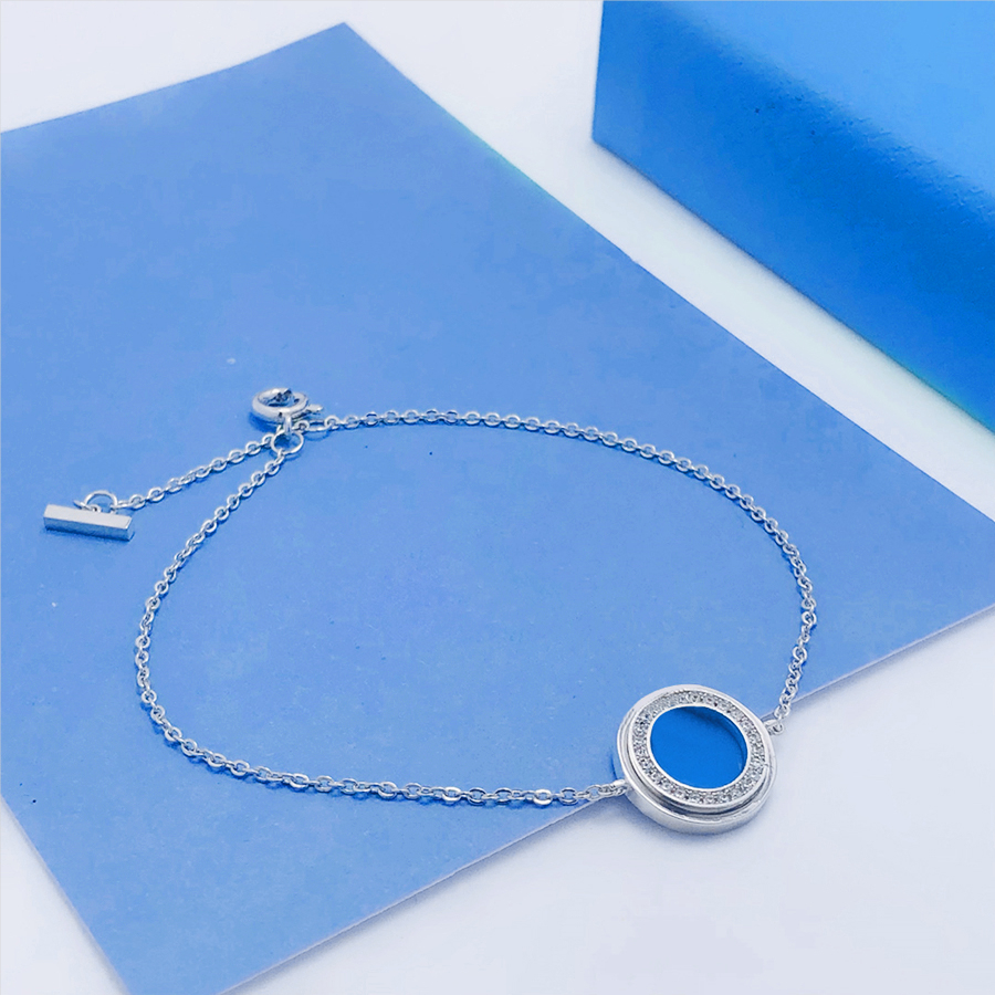 

Stone Bracelets Classic Charm Bracelet Circular Design for Man Woman Elegant Jewelry 15 Color Good Quality