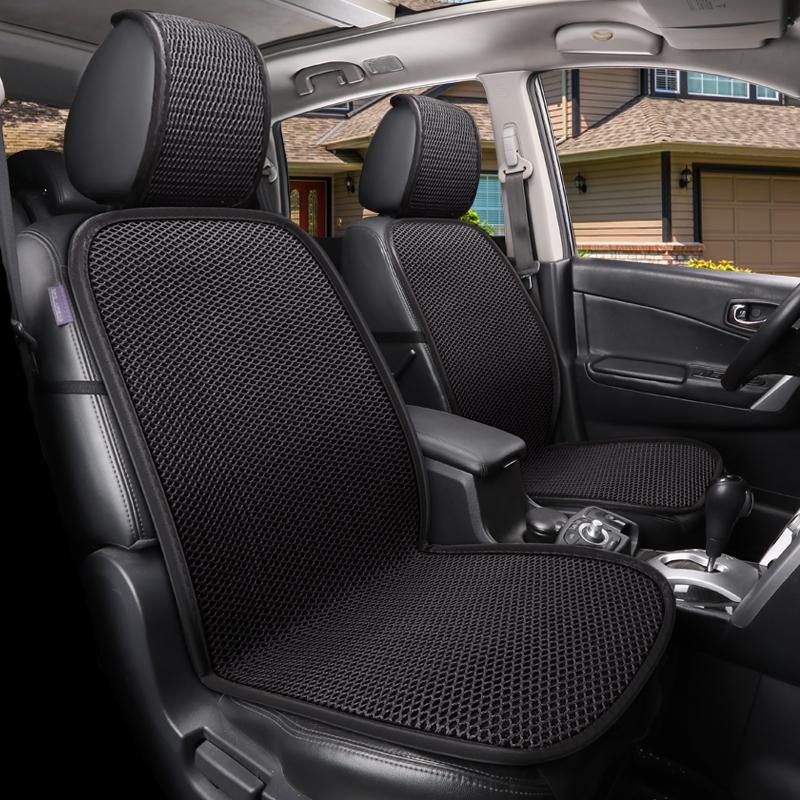 

Car Seat Covers Cushion With Backrest Four Seasons Three Sets Of Summer Ice Silk Breathable Free Tied Single Piece