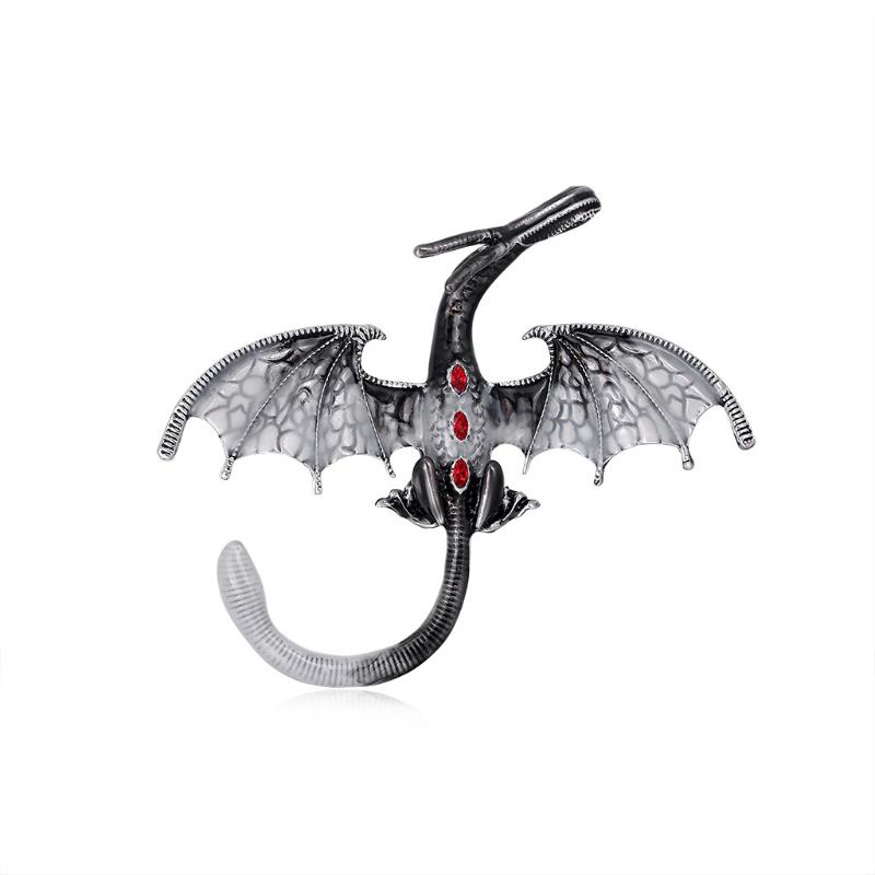 

Pins, Brooches Dragon Corsage Animal Brooch Alloy Drip Pin Clothing Accessories