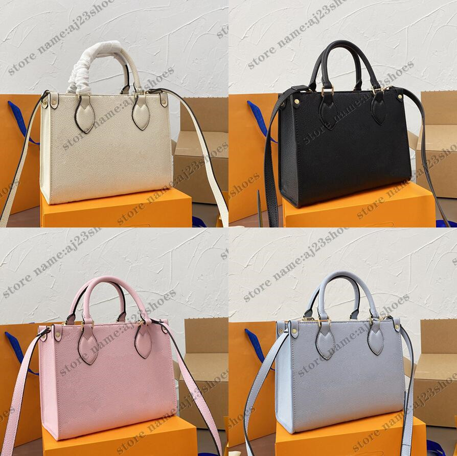 

OnTheGo PM tote bag Sunrise Pastel M59856 Monograms pattern color gradient Leather Womens Designer Handbag Cross Body handle Carry Purse Wallets 25cm, 04