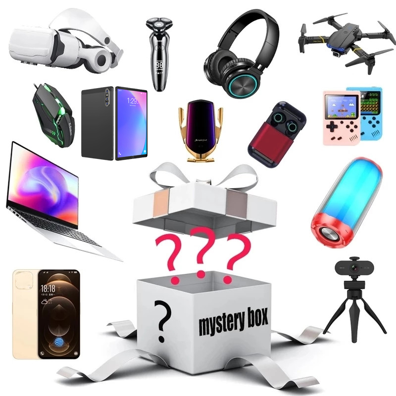 

Festive 100% Win Earn Mystery Box Electronics Boxes Random Birthday Surprise favors Lucky for Adults Gift Such As Drones Phone Watch Audio S