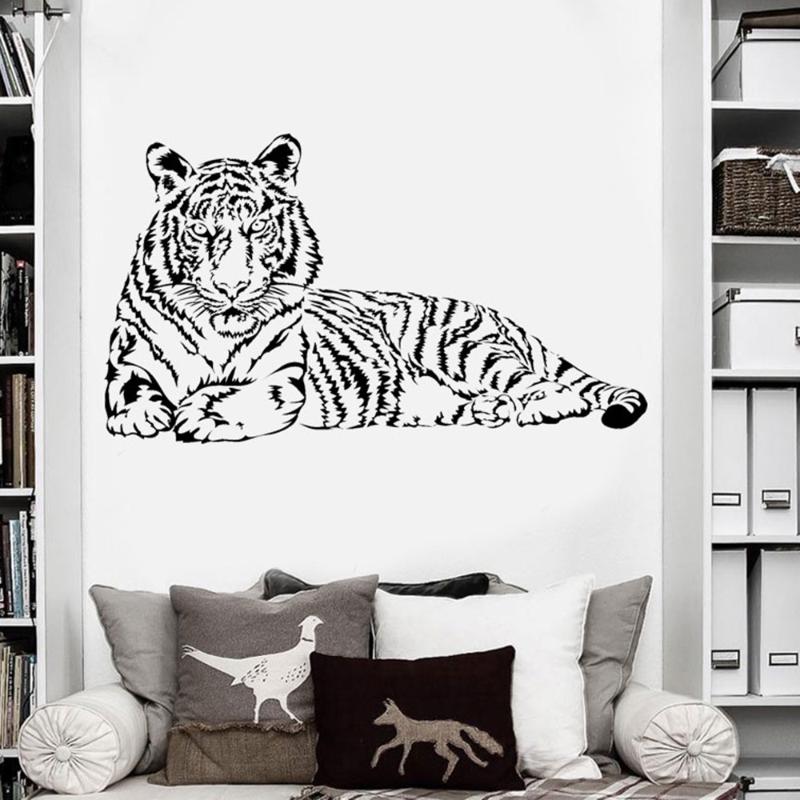

Wall Stickers Animal Wallpaper Large Size Tiger Home Decor Bedroom Living Room Art Decal Sticker