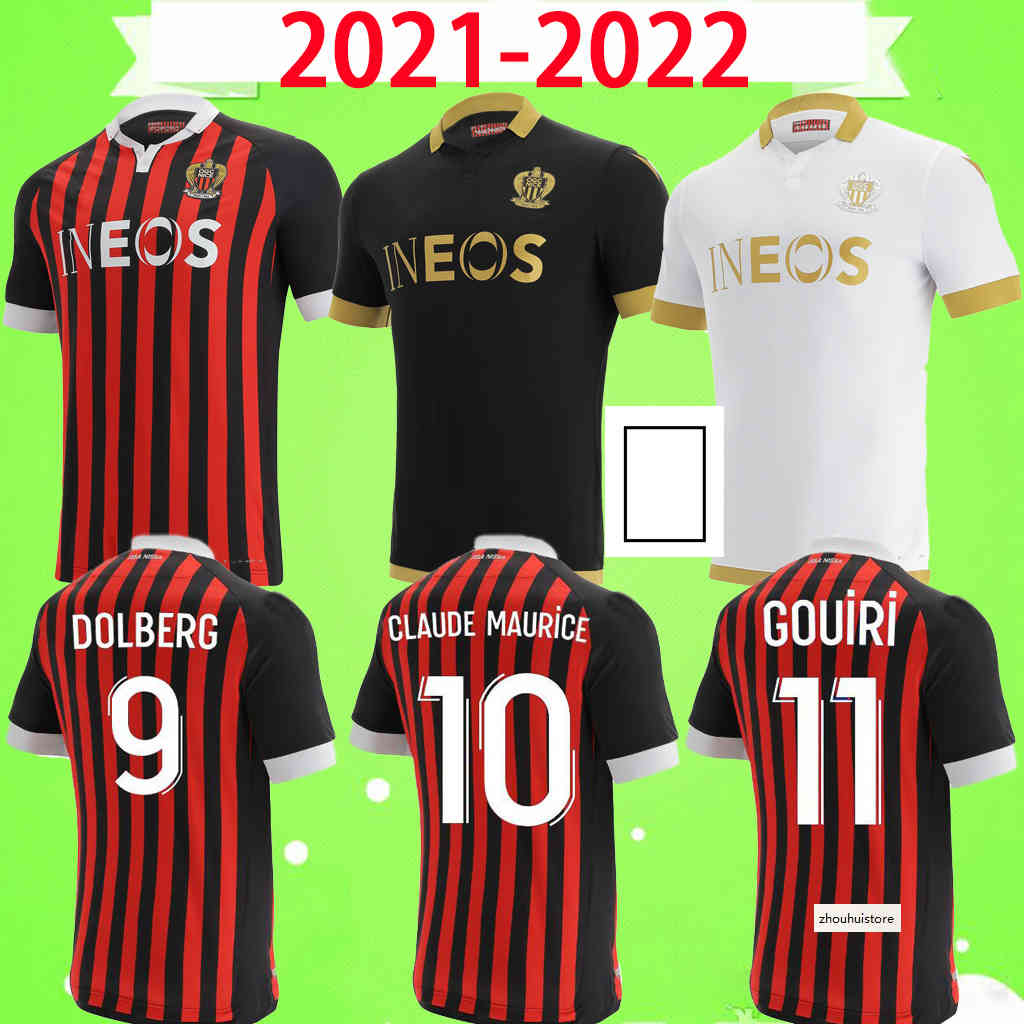 

maillot de foot 21 22 OGC Nice soccer jerseys 2021 2022 home away third Lemina Kluivert Stengs TODIBO LEES MELOU GOUIRI DOLBERG DANTE KAMARA, Black;yellow