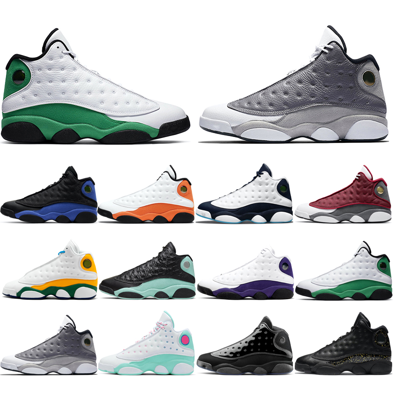 

man basketball shoes 13s Cap and Gown Atmosphere Grey Aurora Green Gold Glitter Hyper Royal Island Lakers Lucky Obsidian Playground Good classic wholesale quality