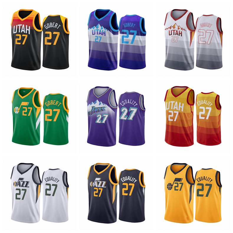 

UtahJazzMEN Rudy Gobert 2020-21 Black Basketball Jersey