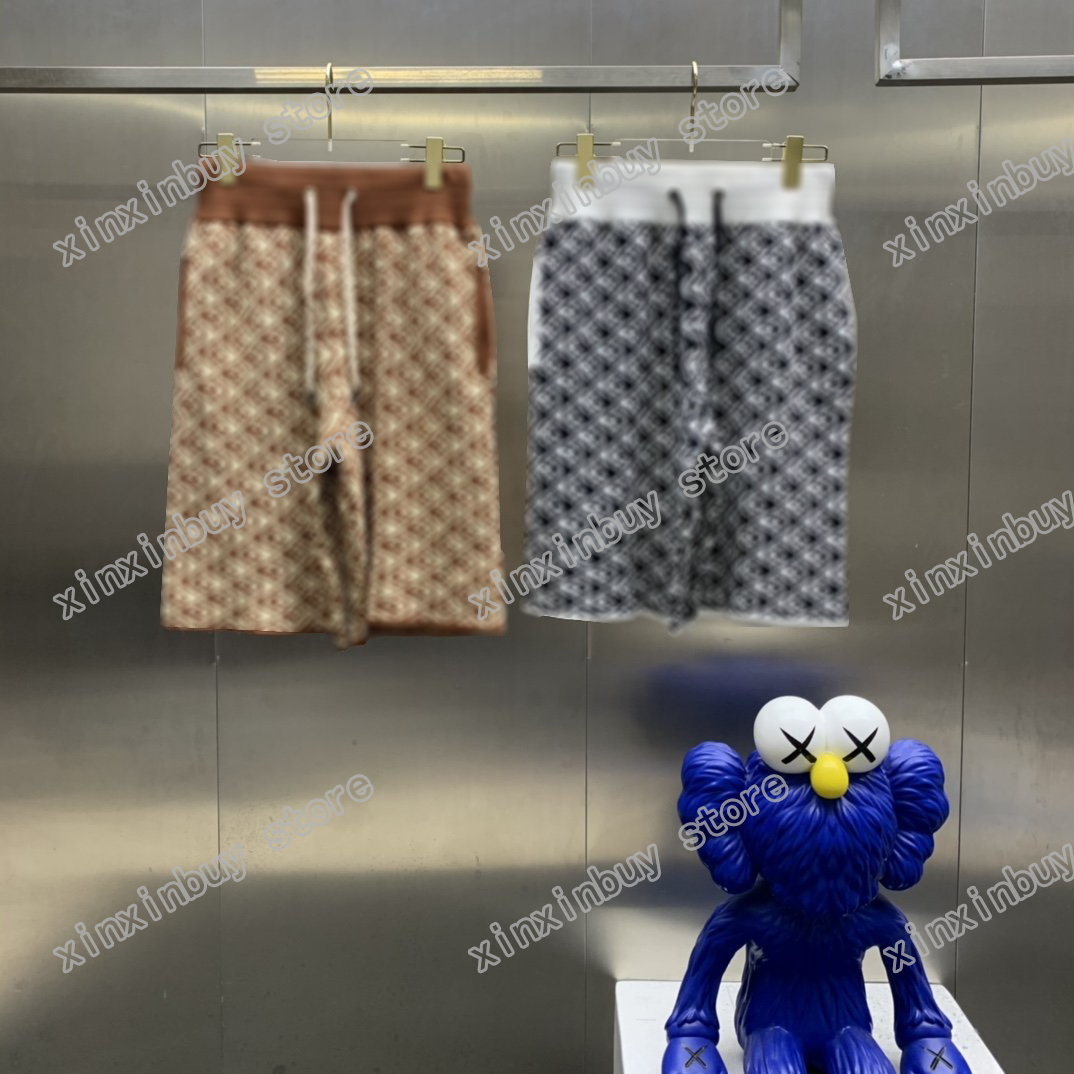 

21ss Mens designer Shorts pants Jacquard weave Spring summer Men Webbing Pant Double letter Casual letters Trousers Wedding black brown 05, White;black