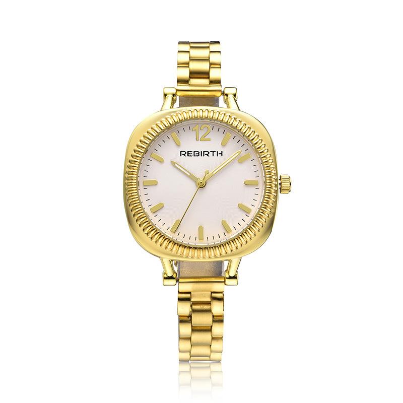 

Wristwatches Brand Top Luxury Square Ladies Bracelet Gold Watch Women Female Dress Rhinestone Quartz Waterproof Watches Zegarek Damski