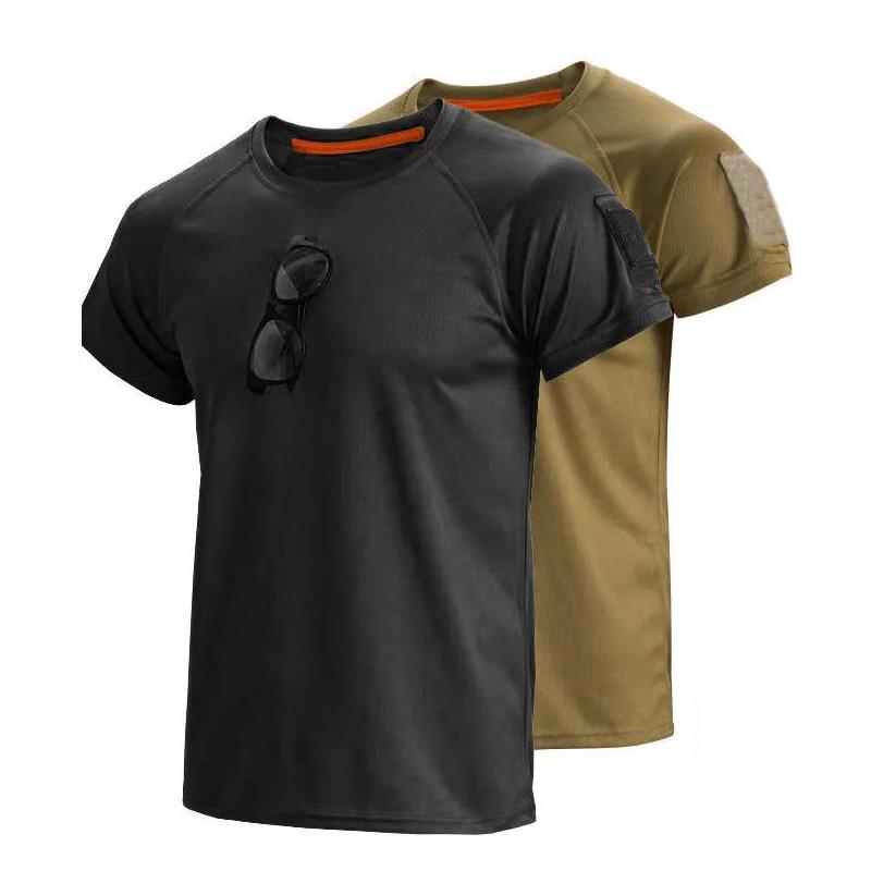 

Hunting T-Shirts Men Summer Fast Dry Pullerover O-Neck Tees Army Military Tactical Camping Fishing Climbing Quick T-Shirt S-4XL, Camo