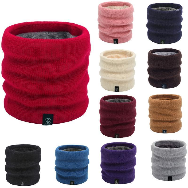 

Scarves Winter Scarf For Women Ring Warm Knitted Thick Elastic Knit Mufflers Neck Boys Girls Plush Collar Drop