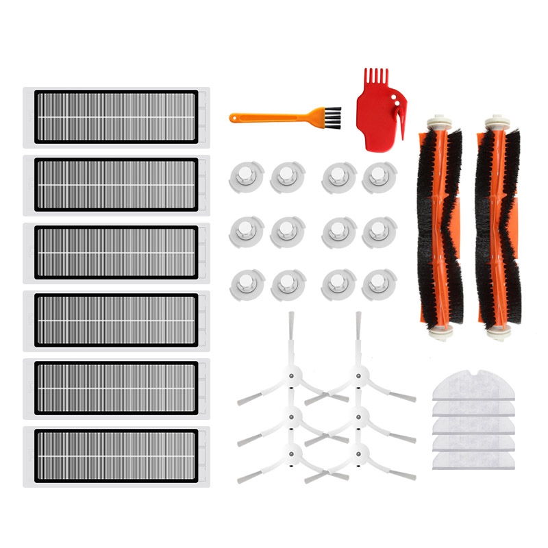 

for XiaoMi Roborock S6 S5 MAX S60 S65 S5 S50 Accessories Vacuum Cleaner Parts Washable HEPA Filter Main Brush Side Brush