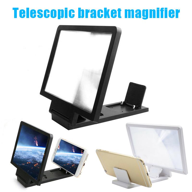 

Folding Mobile Phone Video Screen 3D HD Magnifier Stand Bracket KQS8 Cell Mounts & Holders, Black