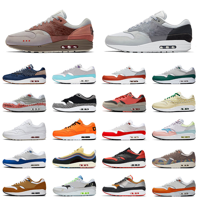 

Amsterdam Cushions 1 87 Running Shoes Mens Women Univeristy Blue Black Schematic Orange Obsidian Sean Wotherspoon Anniversary Royal Trainers Sneakers 36-45, D19 triple black 36-45