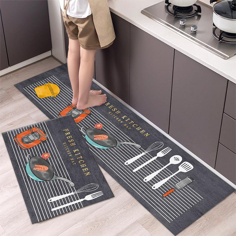 

Carpets Nordic Style Kitchen Nonslip Floor Mat Living Room Rugs Bath Household Carpet Entrance Door Modern Home Decor, Style 8