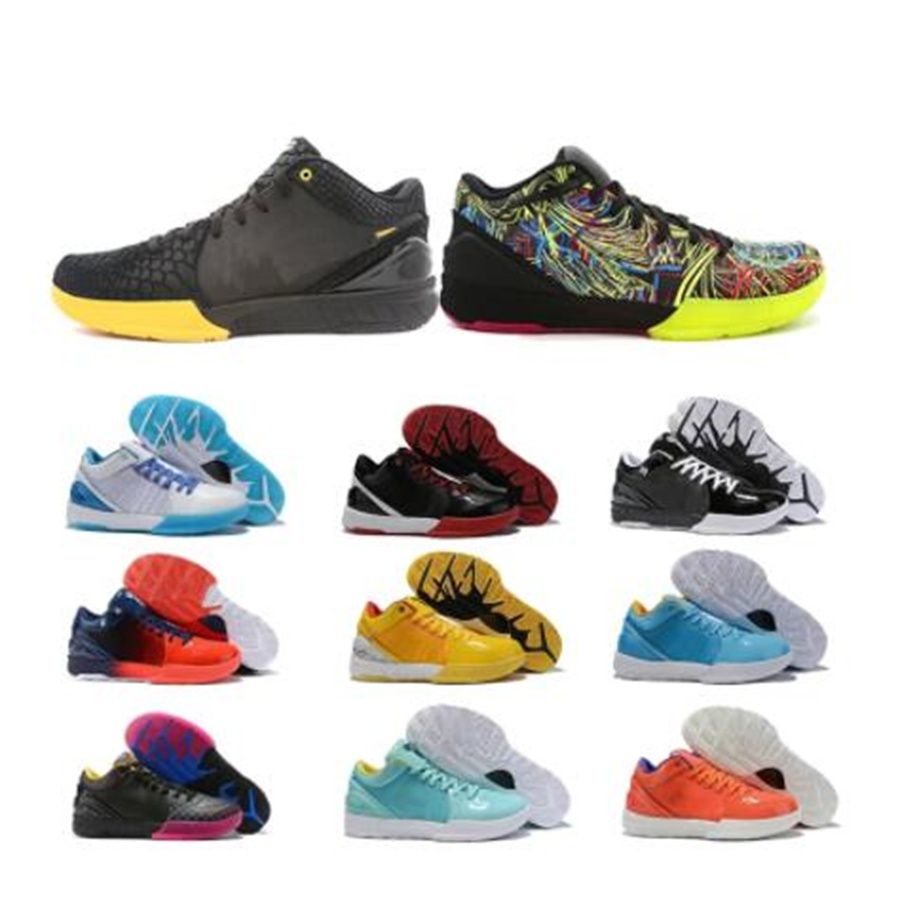 

Hot MAMBA IVs 4 KBS shoes Protro Draft Day Hornets Timely Fun Sports Basketball Shoe Men's ZK4 4s Sneakers Size 40-46, Colour 4