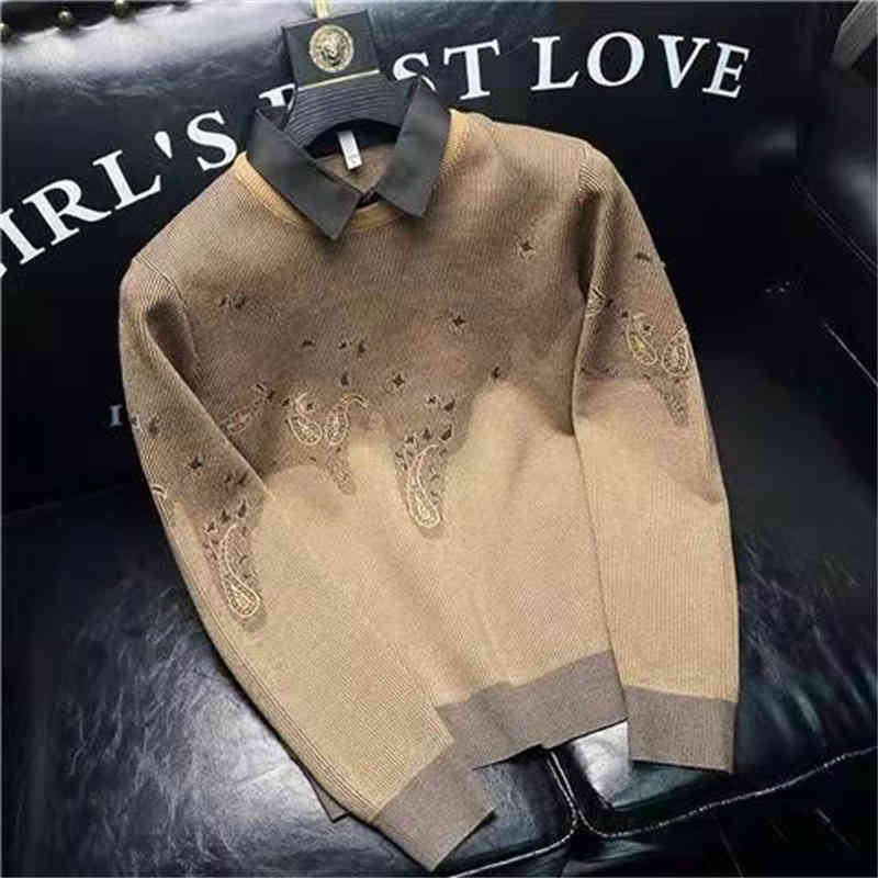 

Men's Sweaters Designer 21SS Luxury high quality sweater men's matching autumn and winter long sleeve knitted Sweatshirt TVY9