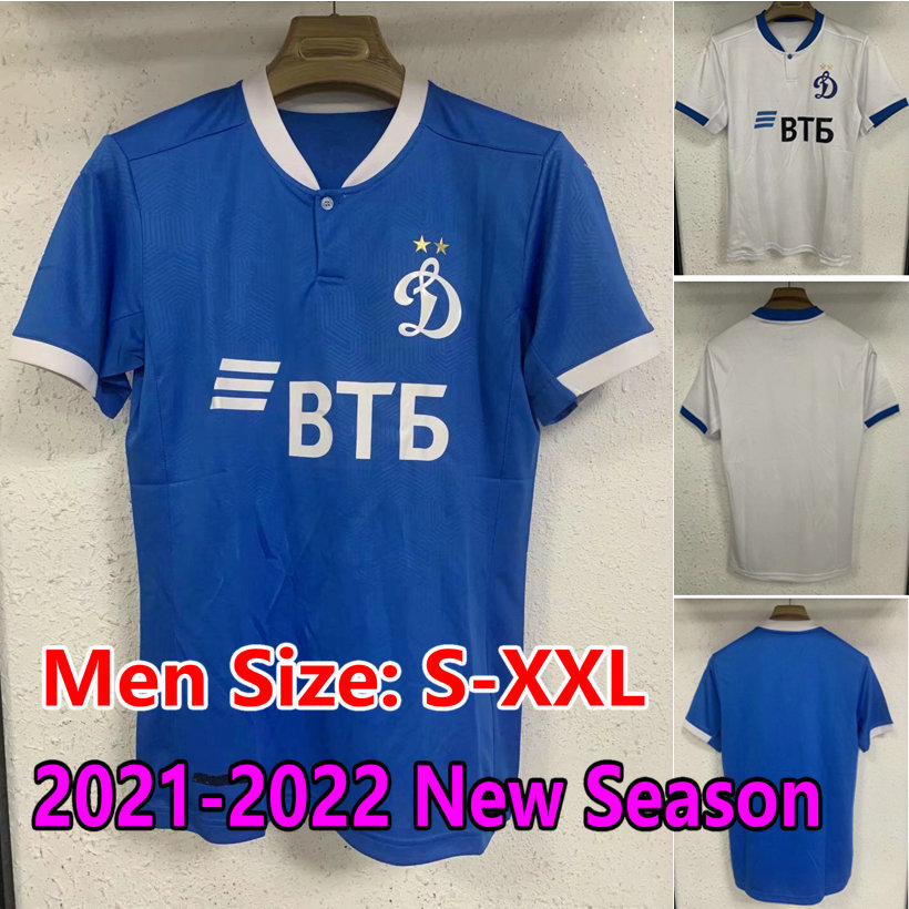 

2021 2022 FC Dynamo Moscow Soccer Jerseys Home Blue Away White Skopintsev Parshivlyuk Maillots De Foot Holmen Morozov Temnikov 21 22 adult men Football Shirt Uniform, 21-22 home