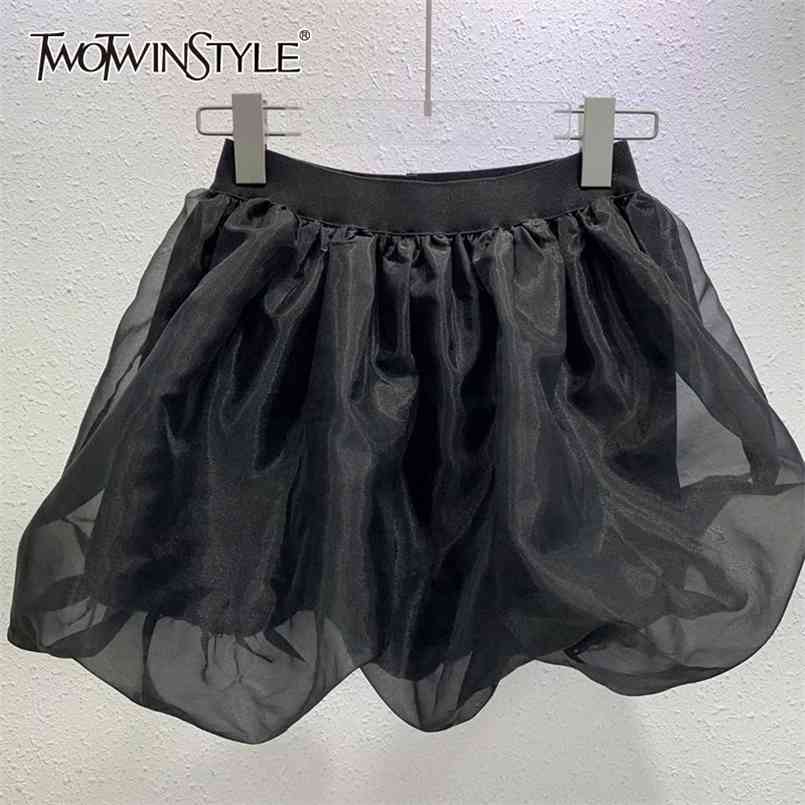 

Sweet Black Short For Women High Elastic Waist Elegant Mini Shorts Skirts Female Summer Fashion Clothing Style 210521, White