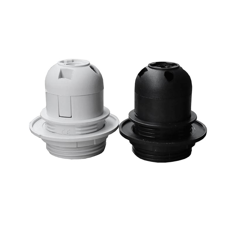 

Lamp Covers & Shades 10PCS ES E27 Edison Screw Cap Socket White Pendant Ceiling Light Bulb Holder