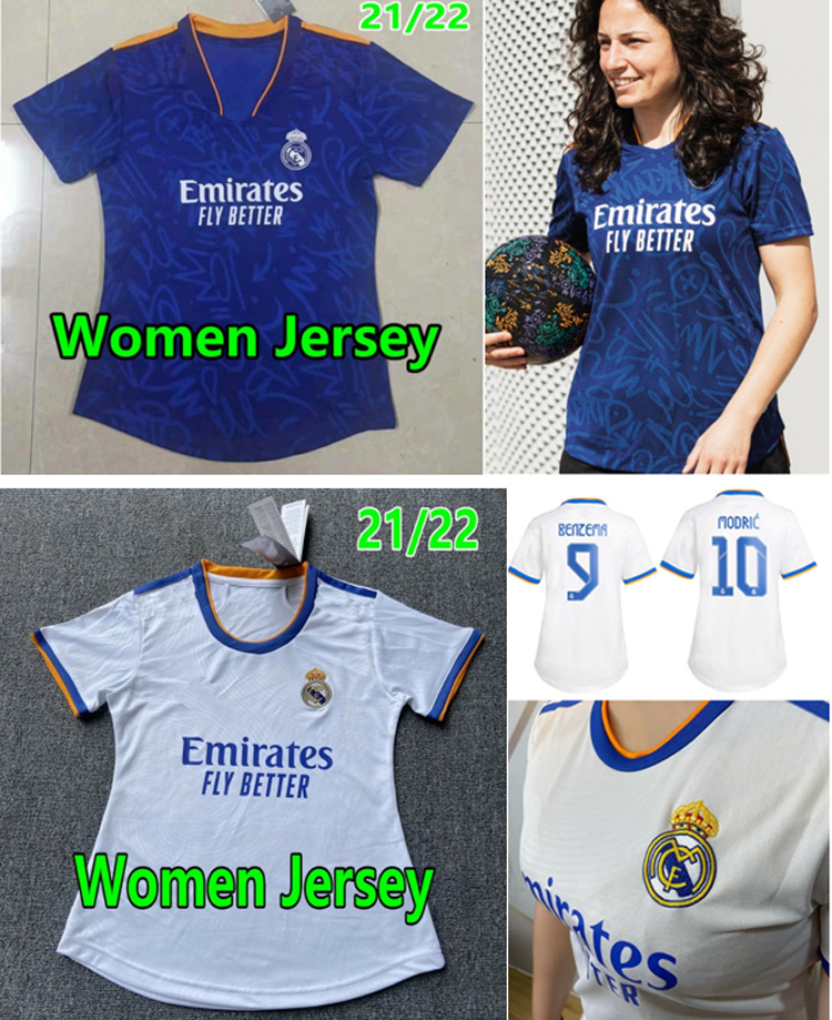 

21 22 Real Madrid Women soccer Jerseys CAMAVINGA BENZEMA KROOS camiseta 2021 2022 ASENSIO VALVERDE maillot HAZARD MODRIC RODRYGO ALABA female girl football shirts, Women 21-22 home