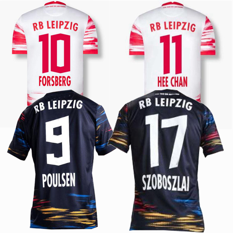 

2021 2022 RBL Leipziges Soccer Jerseys NKUNKU HALSTENBERG LAIMER POULSEN HEE-CHEN FORSBERG SABITZER Mukiele Kluivert Olmo football men and kids shirt, 21/22 away