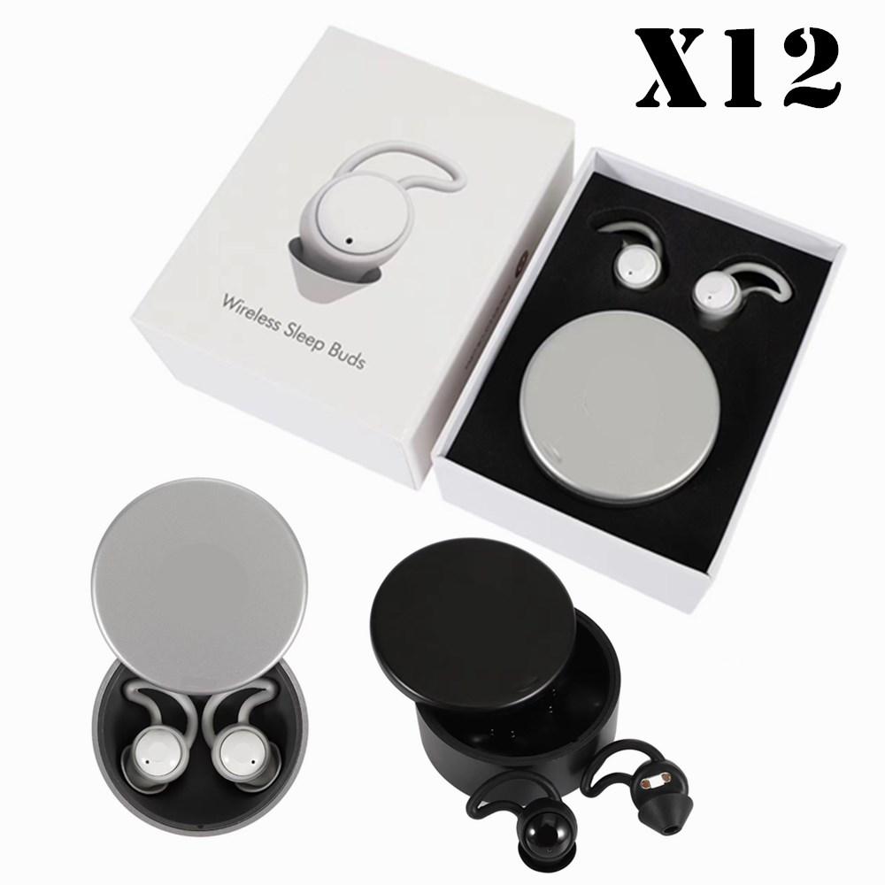 

NEW style X12 In-Ear 5.0 Wireless Heavy Bass Bluetooth Headphone TWS Noise Reduction Sleeping Headphone Mini, White