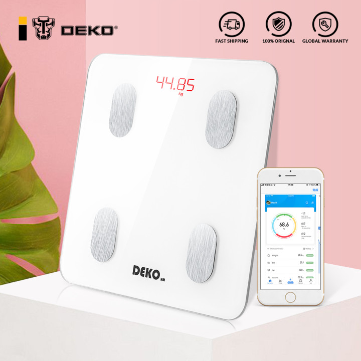 

DEKO Digital Body Fat Scale Smart Bluetooth Weight Scale BMI Health Monitor Weighing Scale for Body Weight