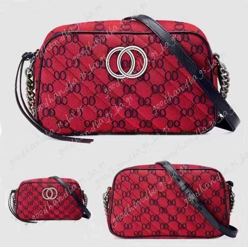 

4 colors lattice 2pcs set Totes high quality bags Women Double G handbags luxurys designers ladies Shoulder Bags handbag lady clutch purse retro Backpack Style lvs 58, Red