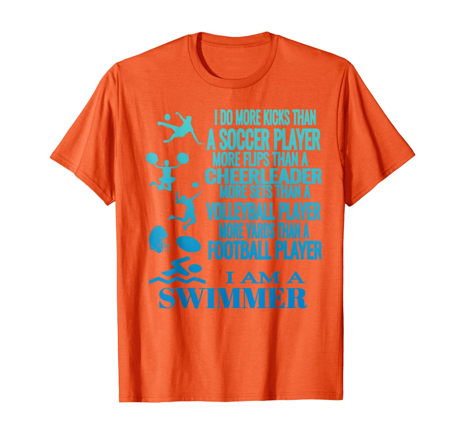 

I Am A Swimmer Swim Swimming Cool Practice T-Shirt, White;black