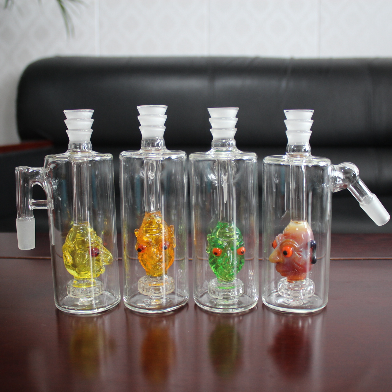 

2021 Newest Ash catcher recycler 14mm Male Female Smoking Accessories for Glass Bong