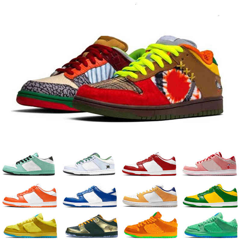 

Shoes What The Dunk Women Men Laser Orange Night of Mischief Blue Fury Womens sale comfortable, Black;white