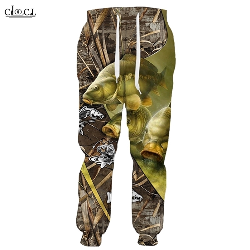 

HX est Carp Fishing 3D Print Men Women Jogging Fashion Trousers Harajuku Streetwear Autumn Sweatpants Drop 211108, Trousers 3