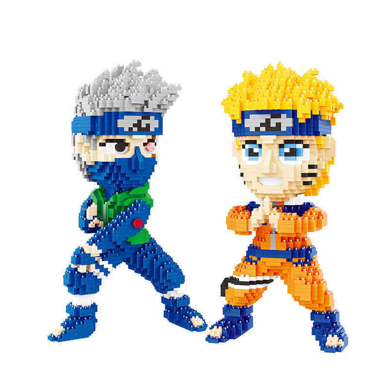 

Balody 16093 Anime Bricks Narutoed Hatake Kakashi Cartoon DIY 3D Model Diamond Mini Building Small Blocks Assembly For Toy Q0723