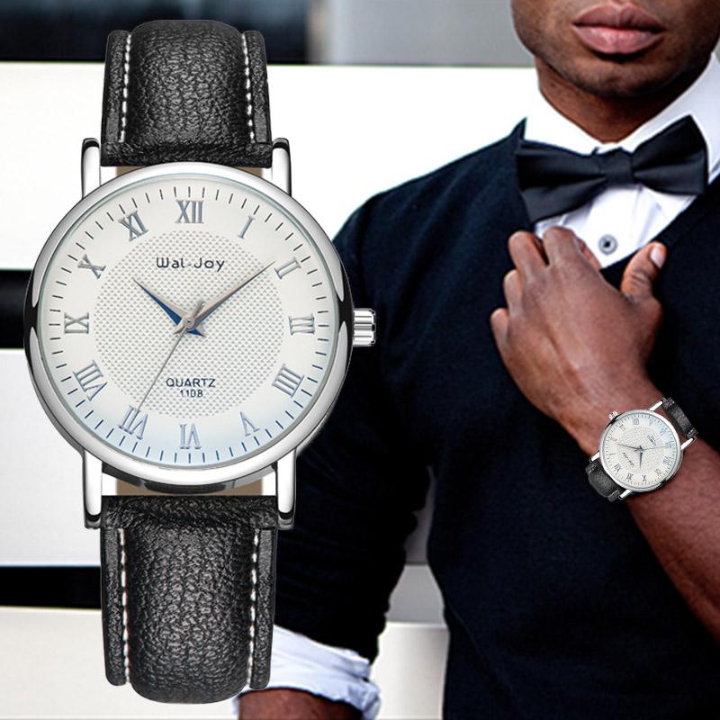 

Wristwatches WJ-8101 Wal-joy Stylish Simple Men's Luxury Business Quartz Watch Waterproof Male Montre Homme, Black blue