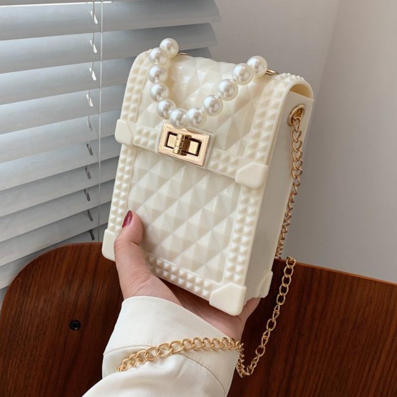 

Lattice Small ChainCrossbody Bag For Women 2021 Fashion Sac A Main Female Shoulder Handbags And Purses Phone Bags, Beige