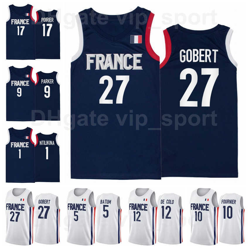 

Screen Print France Basketball Nicolas Batum Jersey 5 202-2020 Tokyo Olympics 1 Frank Ntilikina 17 Vincent Poirier 12 Amath MBaye Thomas, With olympics patch