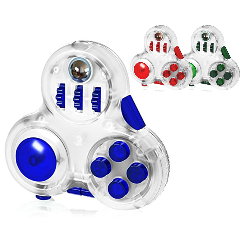 

Fidget Pad Controller Cube Fidgets Toy to Relieve Stress Anti Anxiety Hand Finger Toys for Children and Adults ADD, ADHD, Autistic