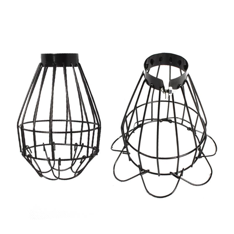 

Lamp Covers & Shades Pet Heating Shade Iron Vintage Wire Cage Lampshade For Reptile Brooder Bulb Guard Amicably