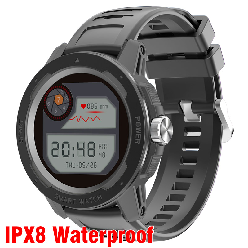 

IP68 Waterproof Swimming Smart Watch 2021 GPS Maps Sport Clock Wristwatch Bracelet Drink Reminder Fitness Tracker Heart Rate HT6 Smartwatch