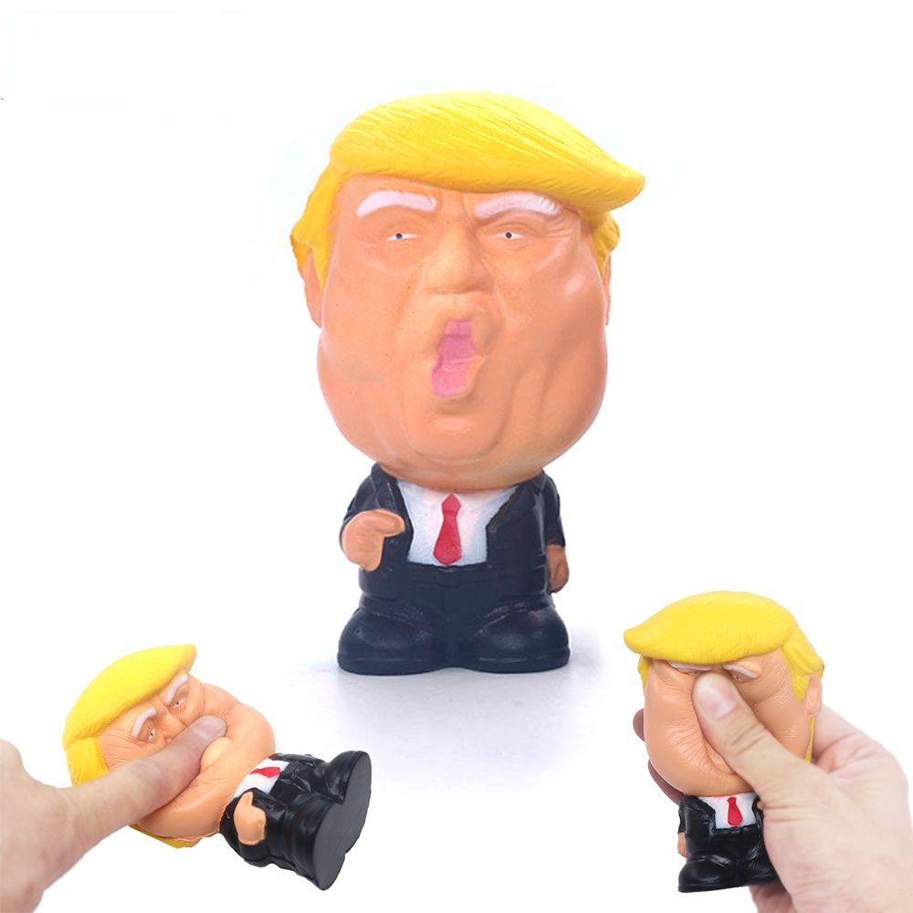 

Cute Donald Trump Stress Squeeze Ball Jumbo Squishy Anti Toy Cool Novelty Pressure Relief Kids Doll Decor Squeeze Fun Joke Toys