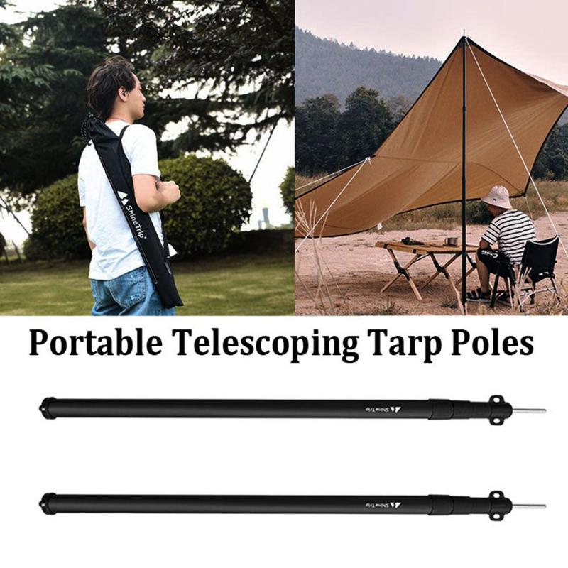 

Tents And Shelters 2pcs Aluminium Alloy Telescoping Lightweight Adjustable Tarp Poles Tent Rod Camping Hiking Equipment Outdoor Tool