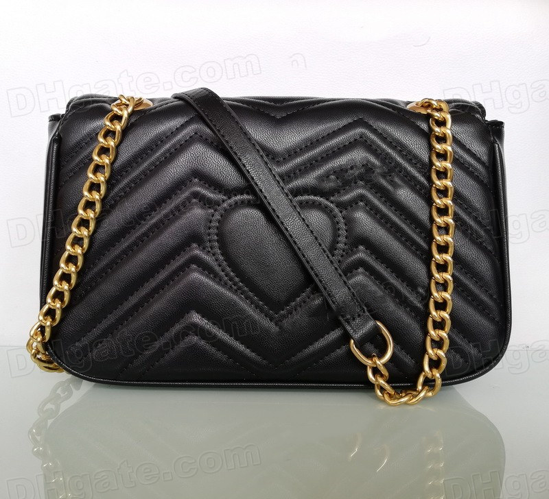 

Top Quality Fashion Shoulder Bags Women Chain Crossbody Handbags Lady Leather Handbag Purses Wallet Purse Female Messenger Bag Many Colors C, Pu black