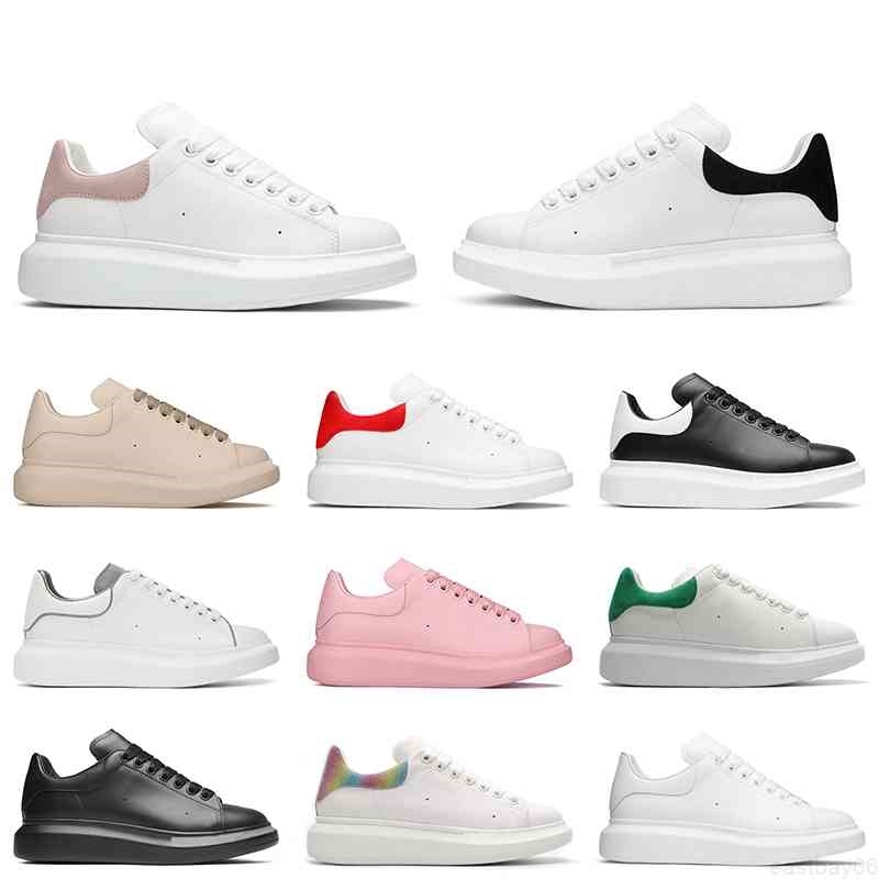 

Suede Leather Top Fashion Women Mens Designer Casual Shoes Mcqueens Alexanders 3m Reflective Triple Black White Red Green Beige Luxury