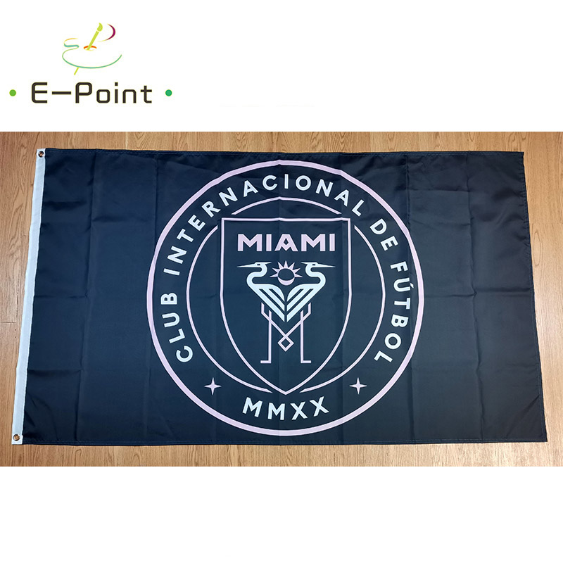 

Inter Miami CF 3*5ft (90cm*150cm) Polyester MLS flags Banner decoration flying home & garden flag Festive gifts