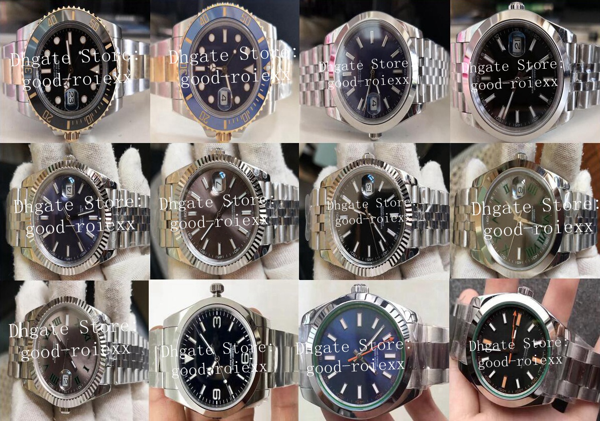 

12 Style Mens Automatic 2813 BP Factory Watch Jubilee Bracelet Men 126334 Ceramic 214270 Gold Steel 116613 Wimbledon 116400 Watches Box, 000111 black