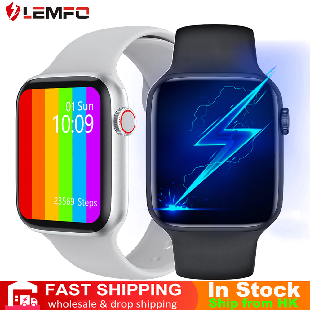 

IWO W46 W26 Smartwatch 2021 DIY Dial Call 1.75 Inch IP68 Waterproof Wireless Charger Smart Watch Men Women PK IWO 13 W26 W56g, W26 white